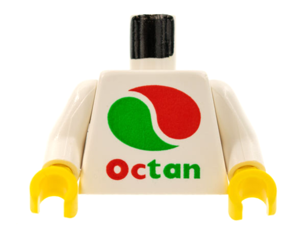 LEGO Minifig Torso "Octan" weiss (973) P11