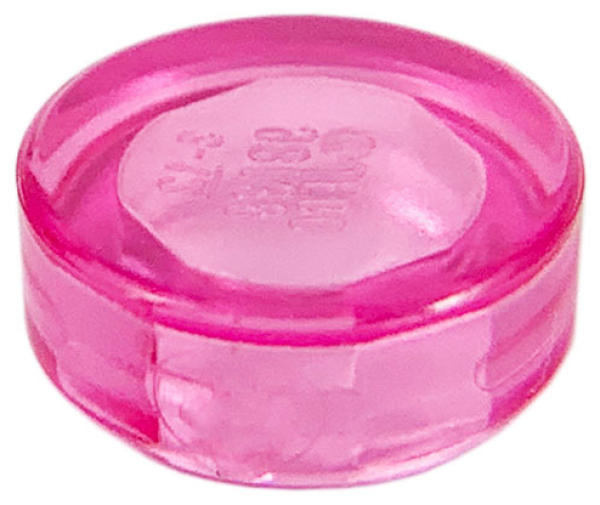 LEGO tile round trans dark-pink (98138)