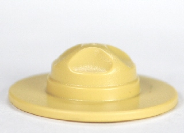 LEGO Minifig Kopfbedeckung Hut, Kampagne beige T05