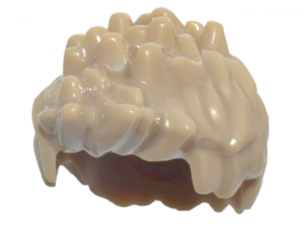 LEGO Minifig Hair spiked dark tan (98385) T07