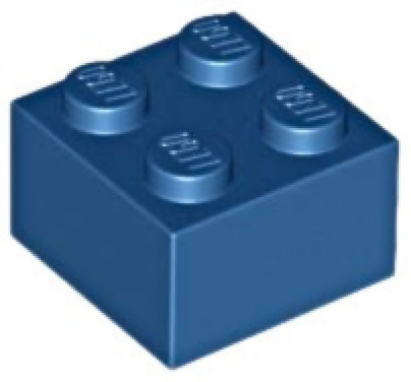 LEGO Brick 2x2 old blue (3003) BR