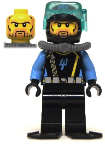 LEGO Minifigure Aquaraider diver (025) U16