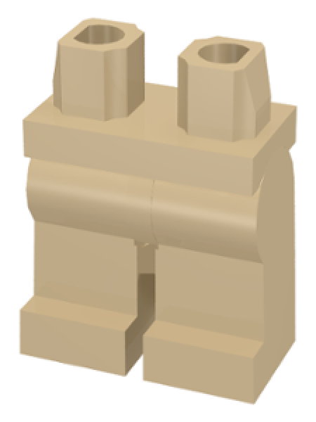 LEGO Legs assembly tan (970) S10