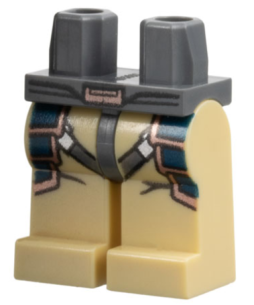 LEGO Legs assembly with copper belt tan (217) S14