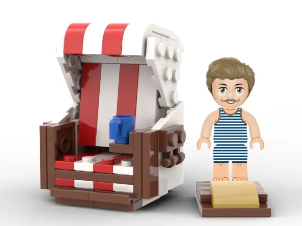 Kiddicraft Set Figur mit Strandkorb (KC1303)
