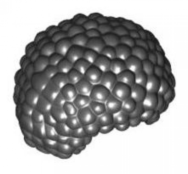 LEGO Haare "Afro" schwarz (87995) T08