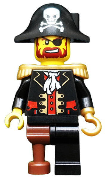 LEGO Minifigure Captain Brickbeard (pi081) X14