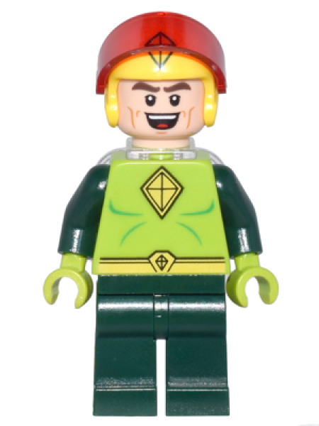 LEGO SUPER HEROES Kite Man - dunkelgrün/lime (366) X10