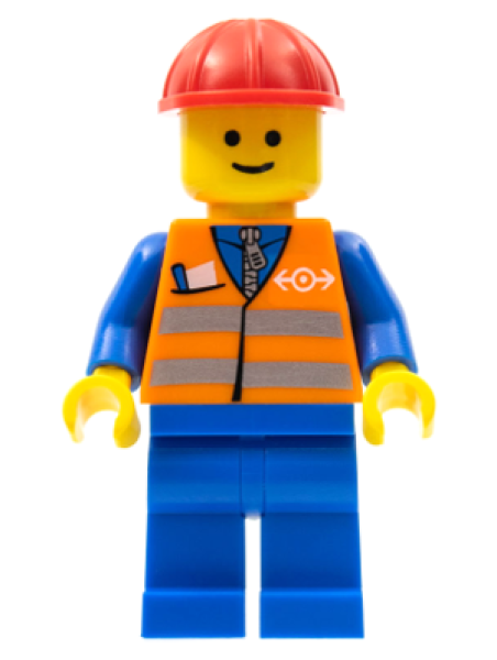 LEGO Minifigure Train Construction worker (trn121) U15