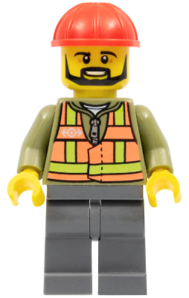 LEGO Minifigur Zug Sicherheitsarbeiter (235a) U13