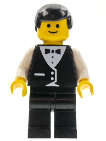 LEGO Minifigure Waiter suit black (002) U16