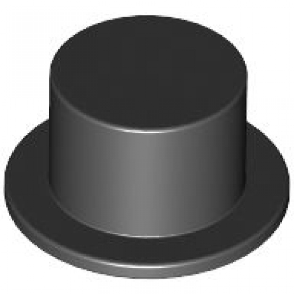 LEGO Minifig Zylinder Hut schwarz (3878) T05
