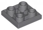 LEGO tile invers 2x2 dark gray (11203)