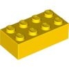 LEGO Stein 2x4 gelb (3001)