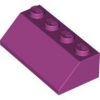 LEGO slope 2x4 magenta (3037) SLM