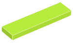 LEGO tile 1x4 lime (2431)