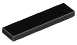 LEGO Fliese 1x4 schwarz (2431)