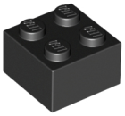 LEGO Stein 2x2 schwarz (3003)