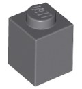 LEGO Stein 1x1 dunkel-grau (3005)