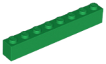 LEGO Stein 1x8 grün (3008)