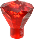 LEGO Jewel 24 facet transparent red (30153) T14