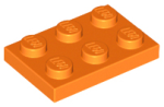LEGO Platte 2x3 orange (3021)