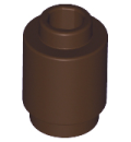 LEGO Brick round 1x1 dark brown (3062) M06
