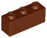 LEGO Brick 1x3 brown (3622)