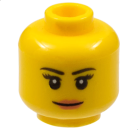 LEGO Minifig Head female yellow (1580) S9