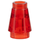 LEGO Brick Cone round 1x1 transparent red (4589) M05