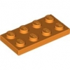 LEGO Plate 2x4 orange (3020) PL