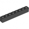 LEGO Stein 1x8 schwarz (3008) BR