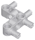 LEGO technic liftarm 3x3 with 4 pins light gray (55615) E11