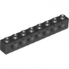 LEGO Stein technic 1x8 schwarz (3702)  C11