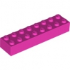 LEGO Stein 2x8 dunkel pink 3007 (93888) BR4