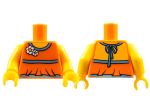 LEGO Minifig Torso female orange mit 2 Blumen (1475) Q06