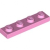 LEGO Plate 1x4 bright pink (3710) PL